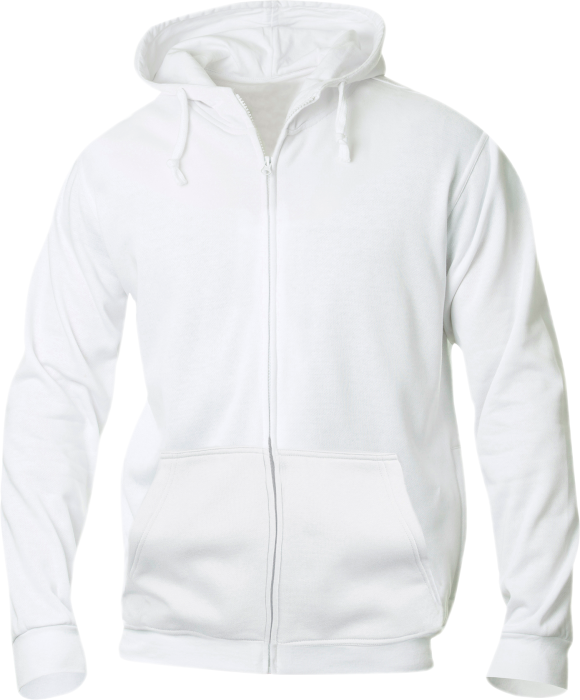 Clique - Full Zip Hoodie Men - Bianco