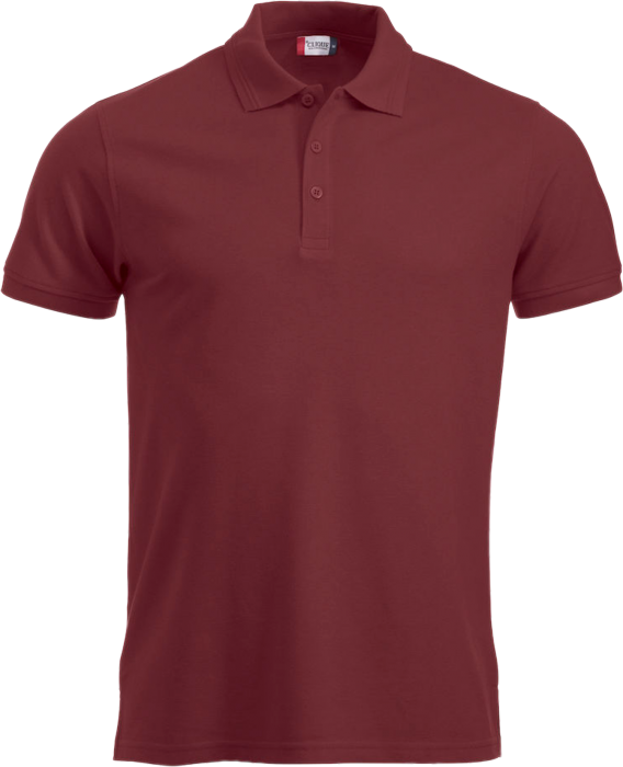 Clique - Manhatten Polo Tee Men - Burgundy