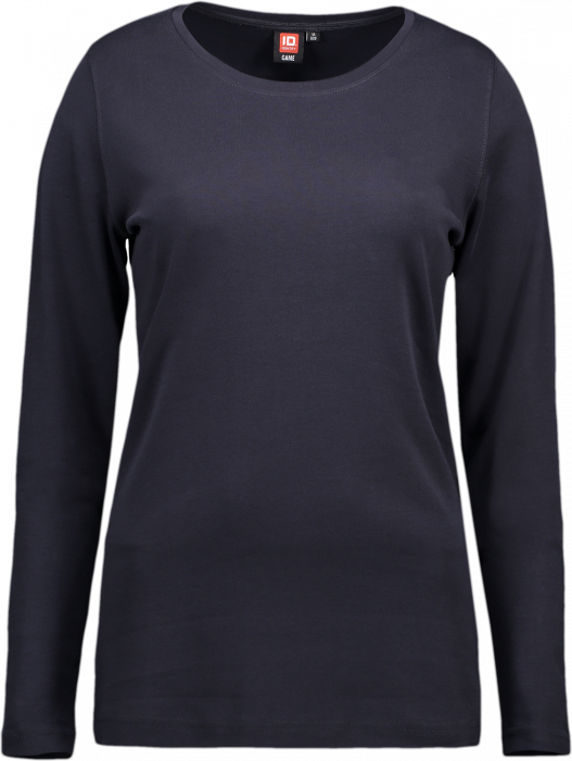 ID - Ladies' Interlock T-Shirt Long-Sleeved - Marino