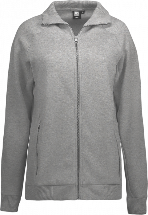 ID - Full Zip Sweat Dame - Grå Melange