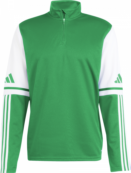 Adidas - Squadra 25 Træningstrøje Med Halv Lynlås - T Green & hvid