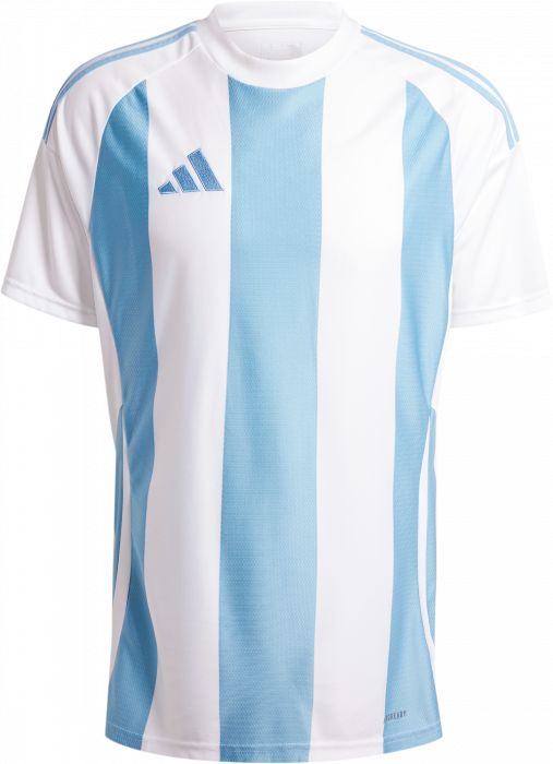 Adidas - Striped 24 Player Jersey - T Light Blue & weiß