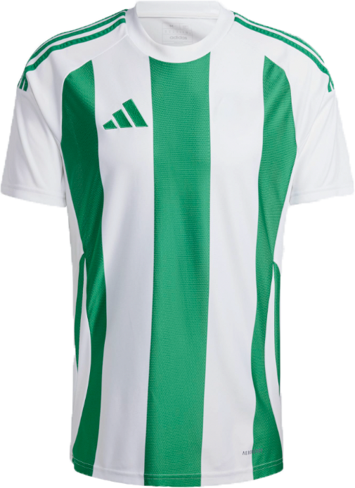 Adidas - Striped 24 Player Jersey - Blanco & t green