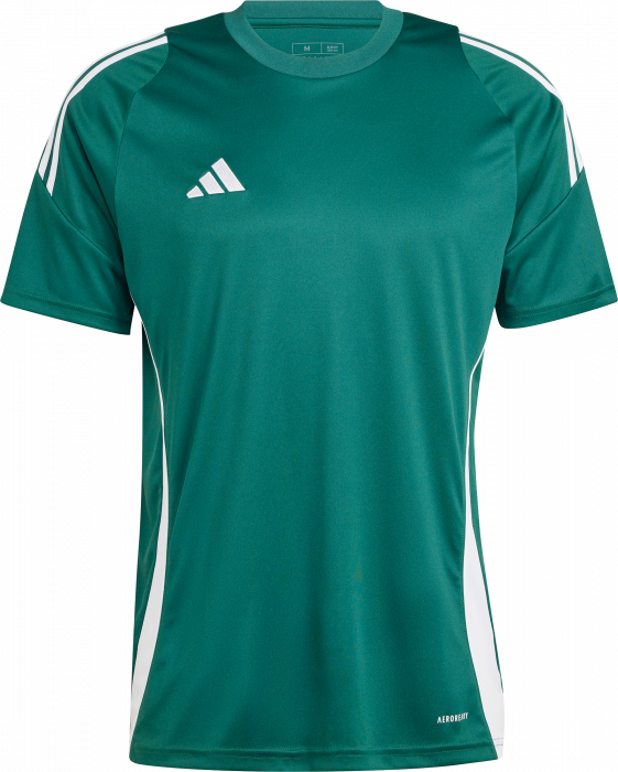 Adidas - Tiro 24 Player Jersey - T Dark Green & weiß