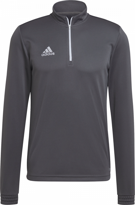 Adidas - Entrada 22 Træning Top With Half Zip - Grey four & vit