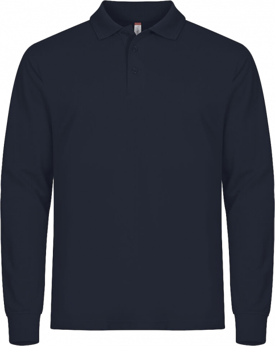 Clique - Manhattan Polo Longsleeve - Dark navy