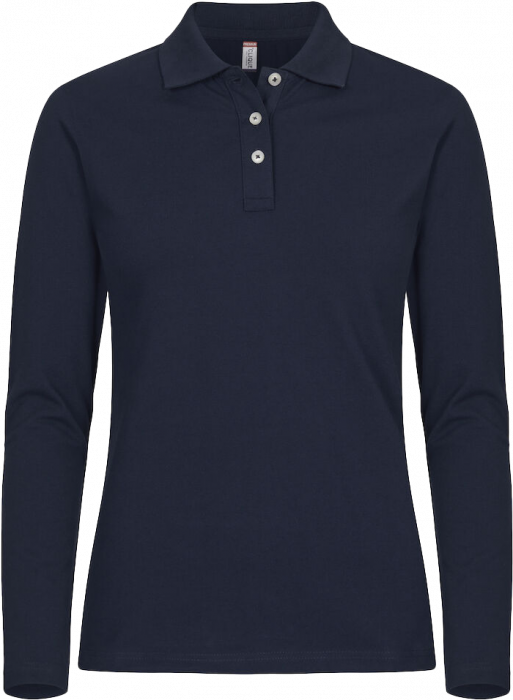 Clique - Stretch Premium Langærmet Polo Dame - Mørk Navy