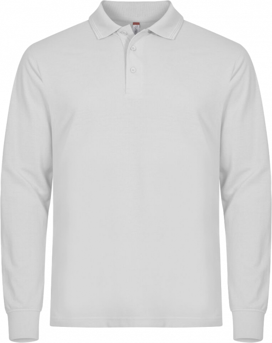 Clique - Manhattan Polo Longsleeve - Blanc