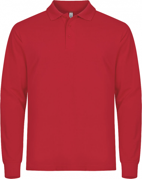 Clique - Manhattan Polo Longsleeve - Rouge