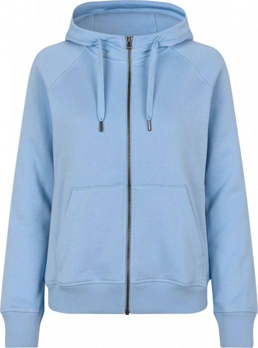 ID - Hoodie W. Zip  (Woman) - Lichtblauw