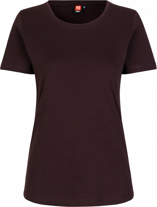 ID - Interlock Tee Women - Mørk bordeaux