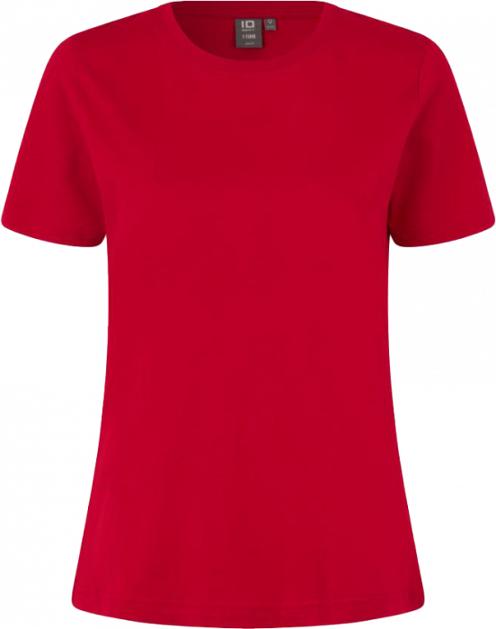 ID - Cotton T-Time T-Shirt Dame - Vermelho