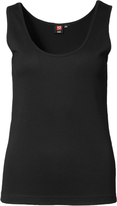 ID - Rib Singlet Women - Black