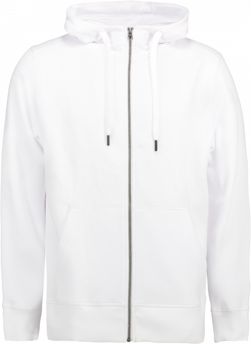 ID - Hoodie W. Zip  (Mens) - Vit