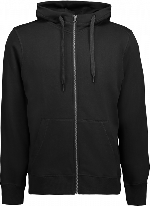 ID - Hoodie W. Zip  (Mens) - Svart