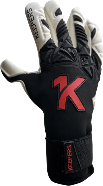 Keepers - Pro Negative Roll Goal Keeper Gloves - Black & white