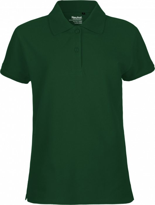 Neutral - Klassisk Bomulds Polo Dame - Bottle Green