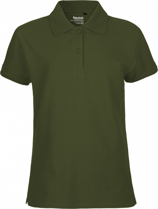 Neutral - Classic Cotton Polo Ladies - Military