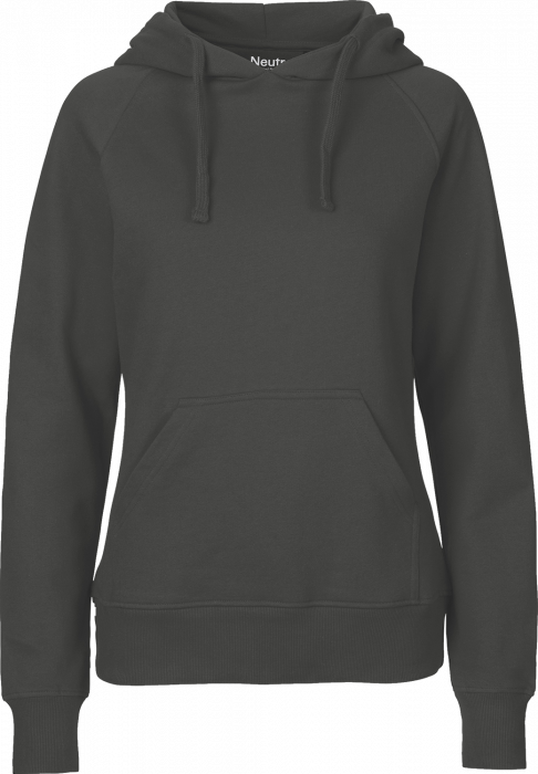 Neutral - Økologisk Bomuldshoodie Dame - Charcoal