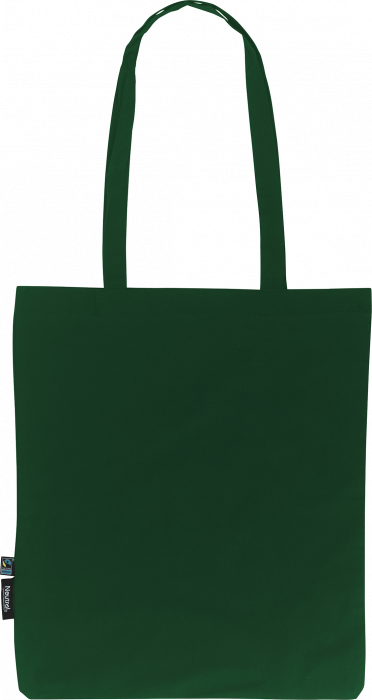 Neutral - Organic Tote Bag With Long Handles - Bottle Green