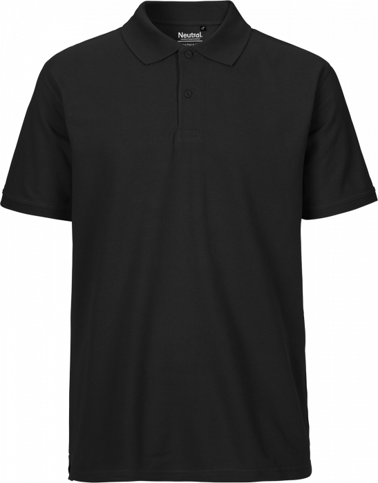 Neutral - Classic Cotton Polo Men - Black