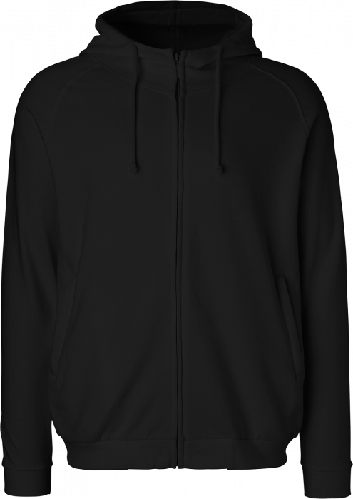 Neutral - Hoodie With Hidden Zip - Black