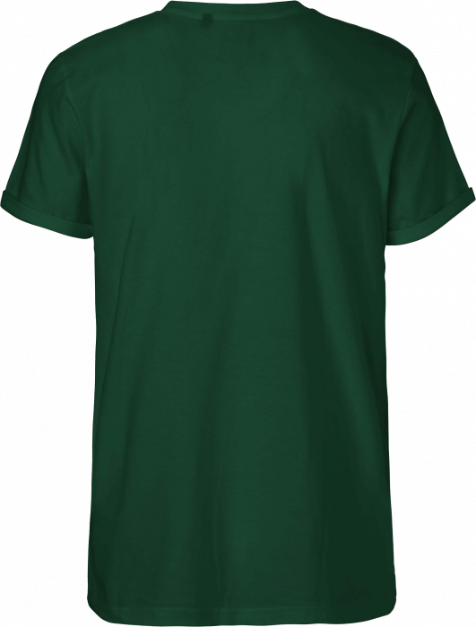 Neutral - Organic Mens Roll Up Sleeve Cotton T-Shirt - Bottle Green