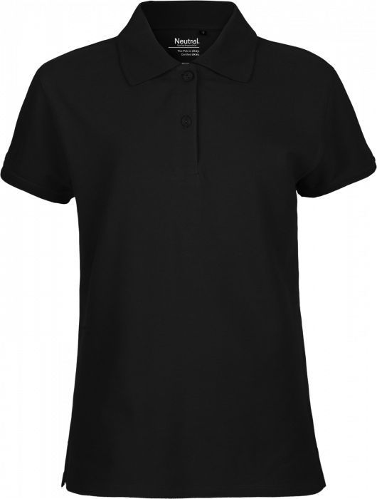 Neutral - Classic Cotton Polo Ladies - Black