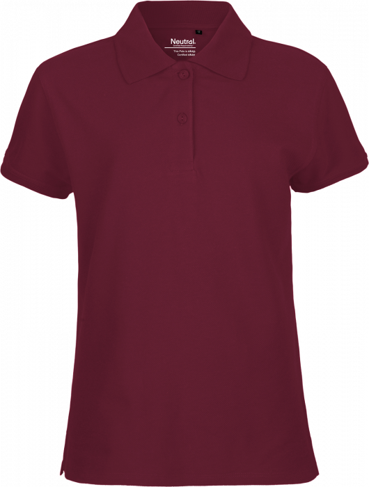 Neutral - Classic Cotton Polo Ladies - Bordeaux