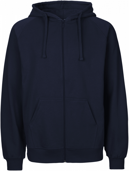 Neutral - Organic Cotton Hoodie With Full Zip Men - Navy