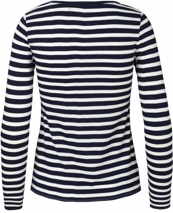 Neutral - Stripede Long Sleeve T-Shirt Female - White & marine