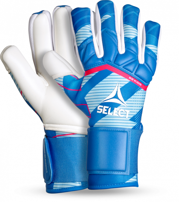 Select - 88 Kids V25 Goal Keeper Gloves - Blau & weiß